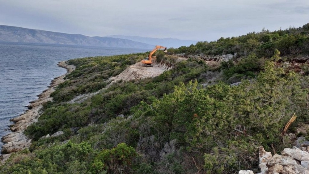 Grundstück am Meer in Kroatien.