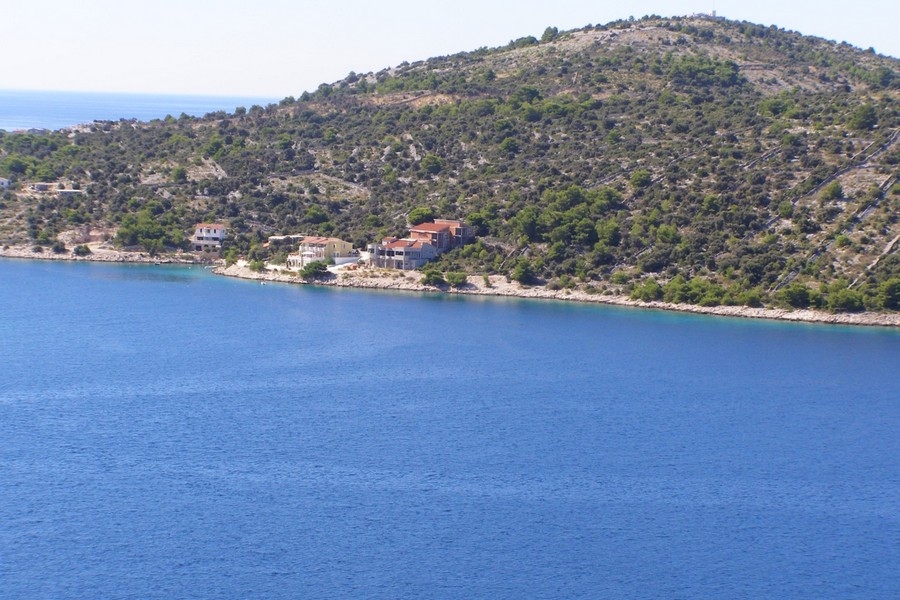 Blick auf Meer und Bucht bei Rogoznica