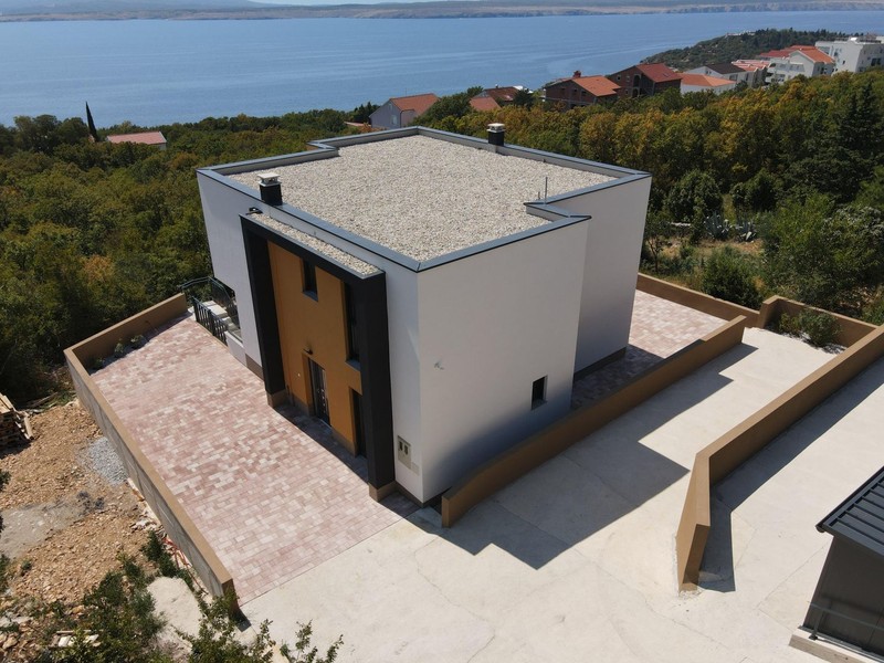 Haus in Dramalj von der Meerseite mit Blick auf die Kvarner Bucht - H2197