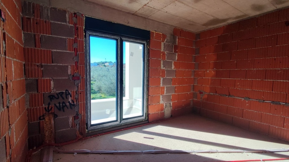 Schlafzimmer im Rohbau.