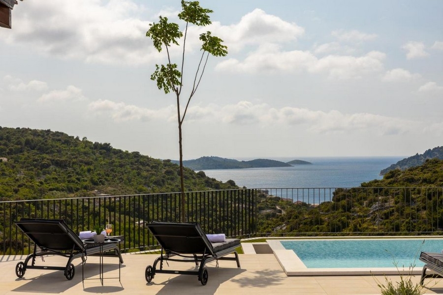 Villa mit Meerblick in Kroatien zum Kauf - Panorama Scouting H3645 bei Rogoznica.