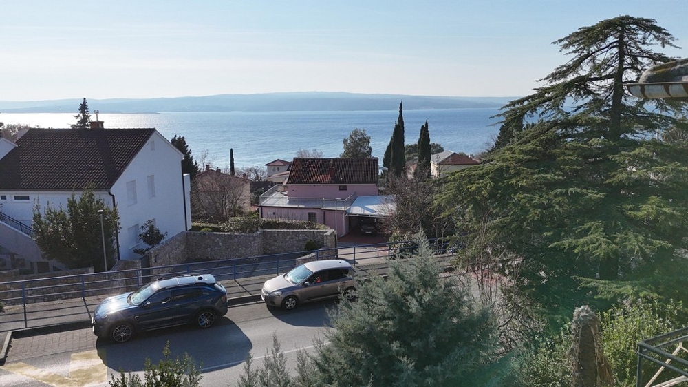 Blick vom Balkon der Immobilie H3784 in Crikvenica, Kroatien.