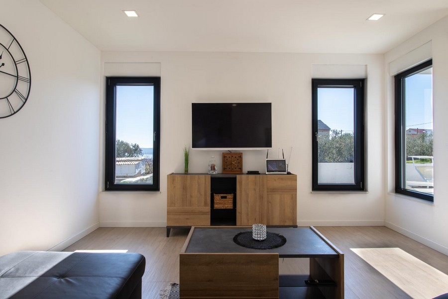 Rückseite der Villa.