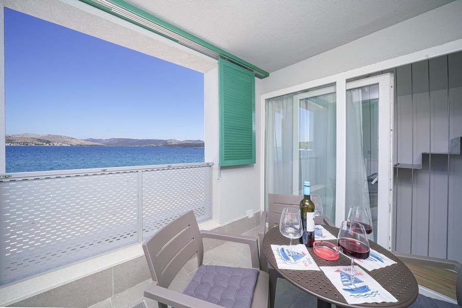 Meerblick von der Terrasse des Angebots H3922 bei Sibenik.