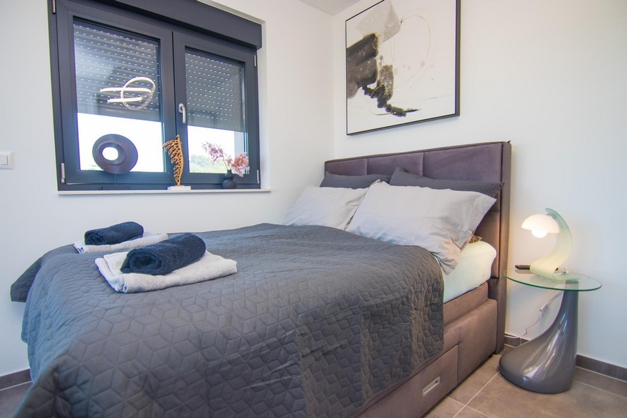 Modernes Schlafzimmer der Villa