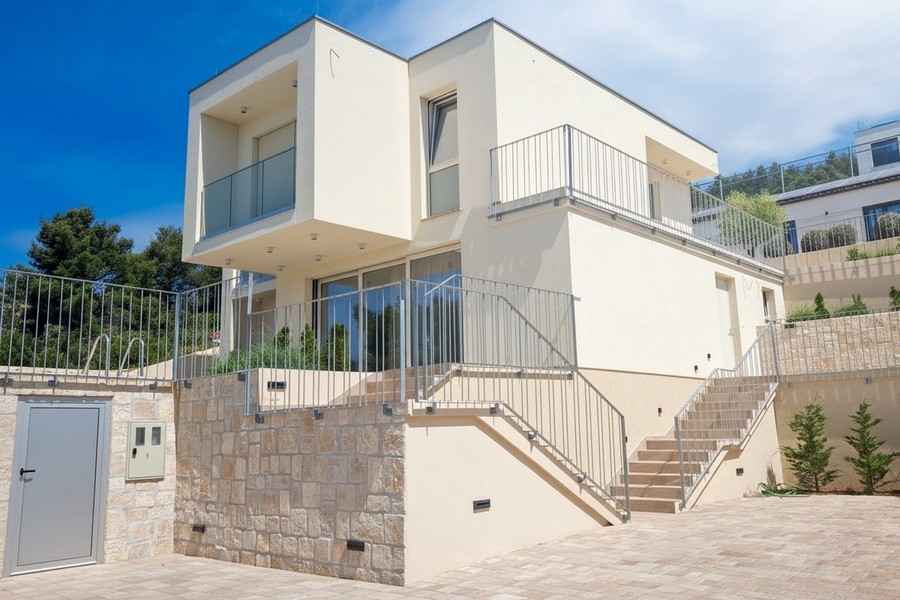 Außenansicht der Villa H3959 mit Pool in Kroatien