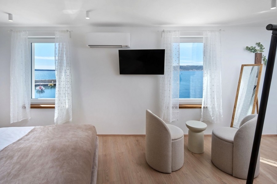 Schlafzimmer mit Meerblick