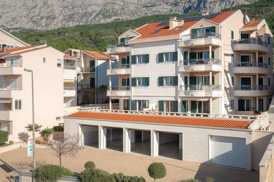 Außenansicht des Apartmenthauses Kroatien