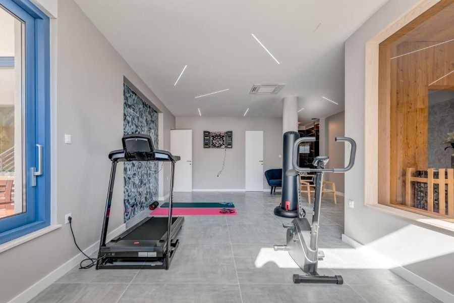 Fitnessraum mit Sauna
