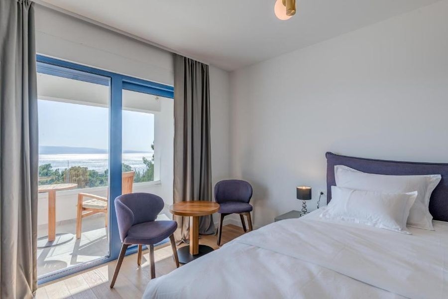 Schlafzimmer mit Meerblick
