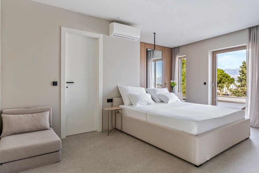 Schlafzimmer mit Meerblick