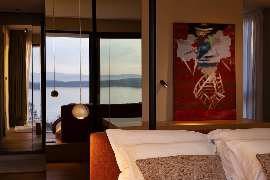 Schlafzimmer mit Meerblick