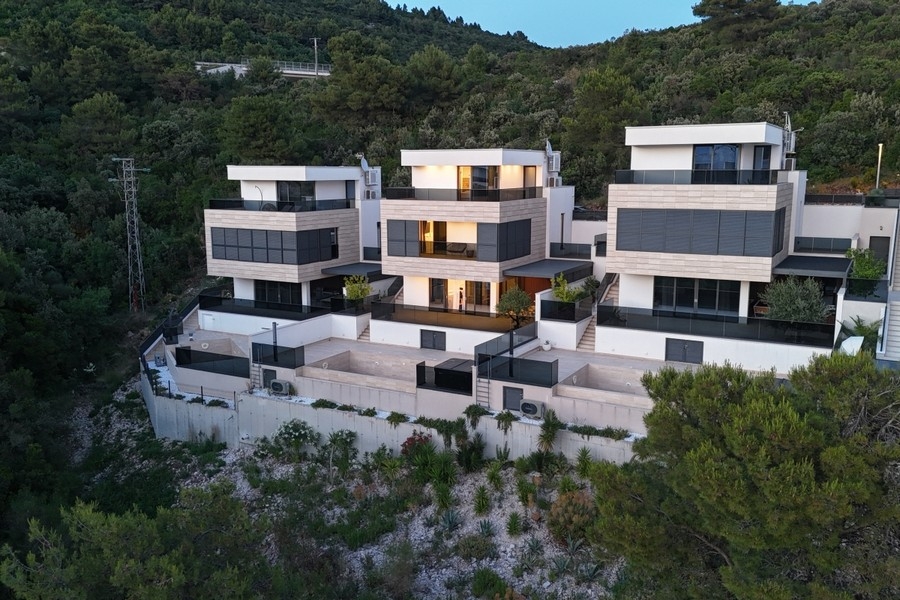 Außenansicht der Villa in Kroatien