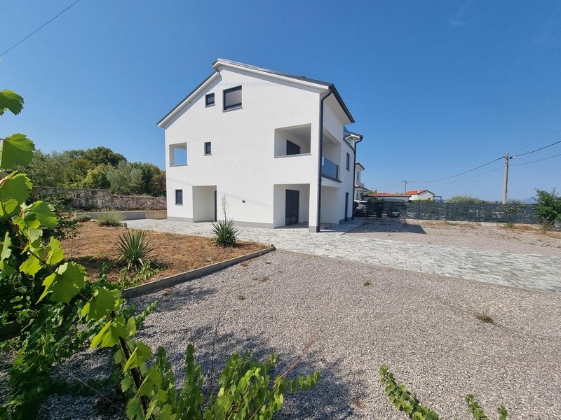 Außenansicht Neubauhaus mit Pool Kroatien