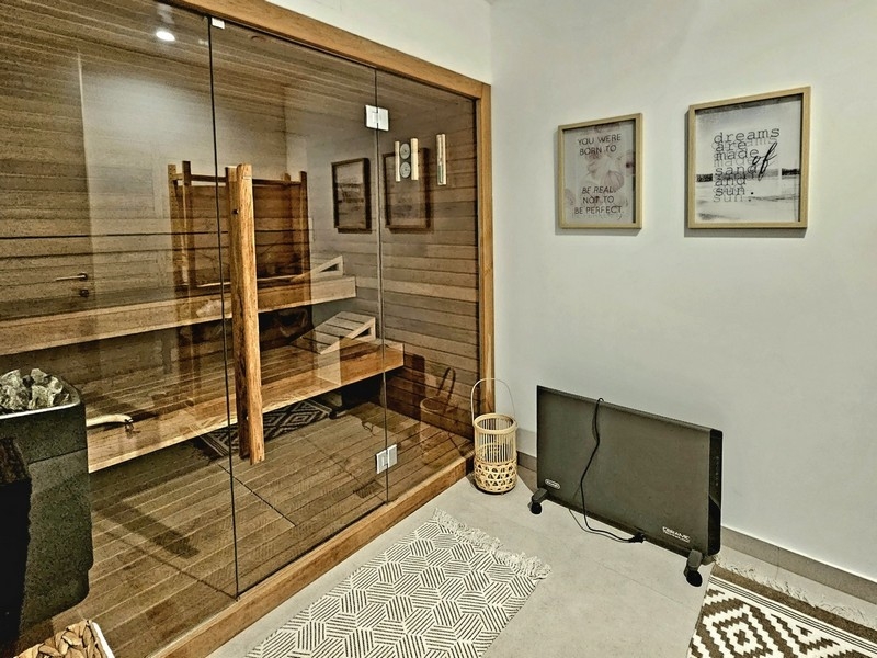 Sauna im Untergeschoss
