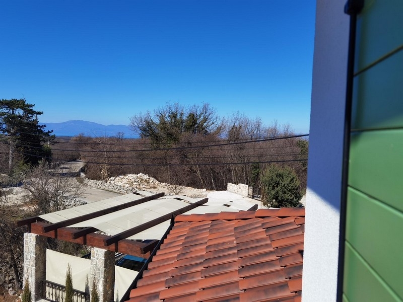 Meerblick vom Obergeschoss über die Dächer