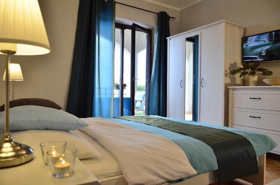 Schlafzimmer in einem Apartment in Crikvenica