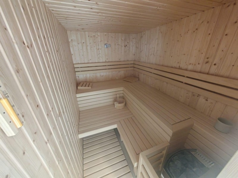 Innenansicht der Sauna