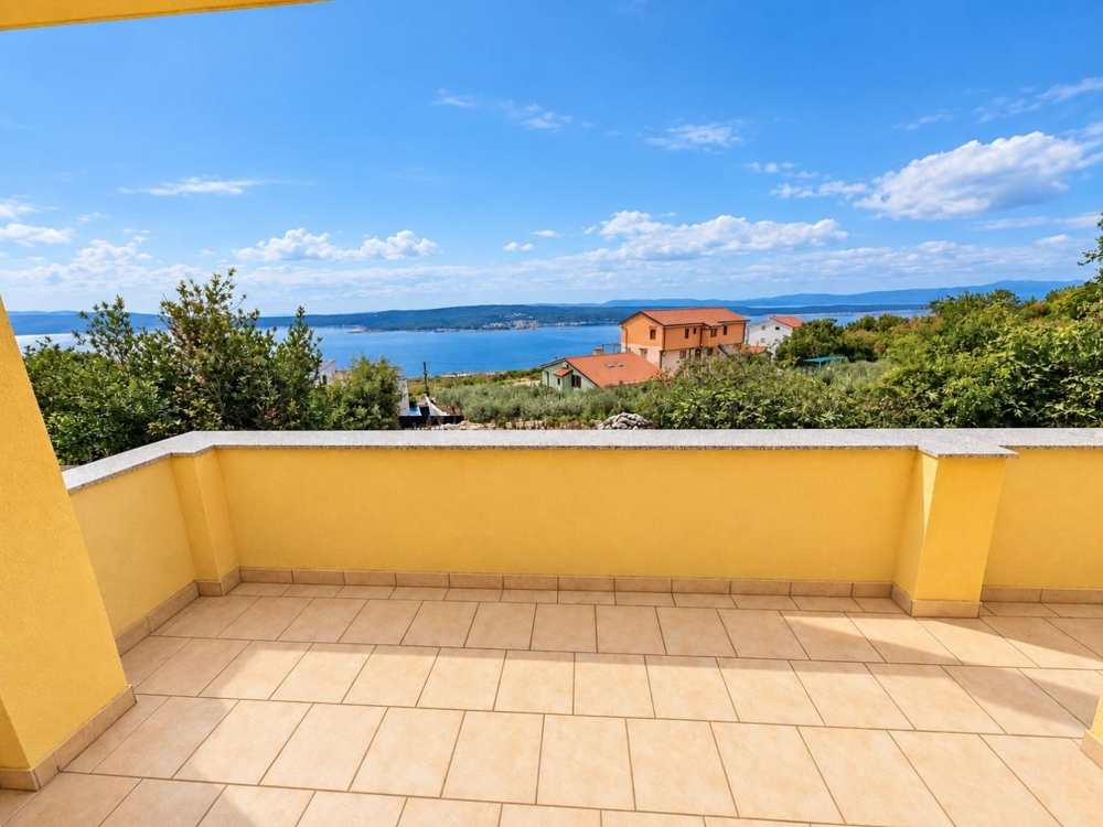 Terrasse mit Panoramablick auf die Kvarner Bucht