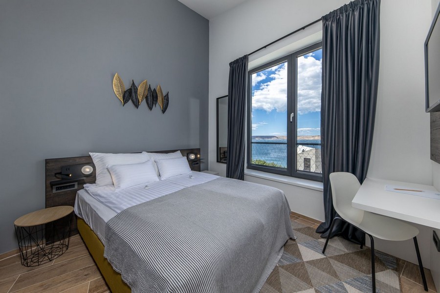 Schlafzimmer mit Meerblick