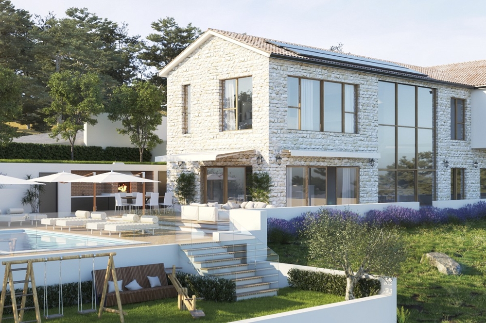 Villa mit Pool und Meerblick in Podstrana bei Split