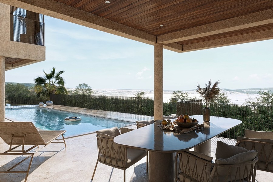 Neubauvilla mit Pool und Meerblick in Trogir, Insel Ciovo