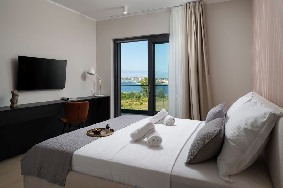 Schlafzimmer mit Meerblick