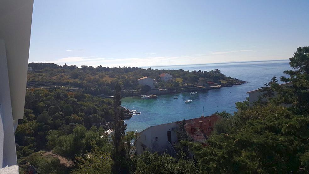 der Meerblick von der Apartment-Villa zum Verkauf auf Pag. Immobilien am Meer - Panorama Scouting
