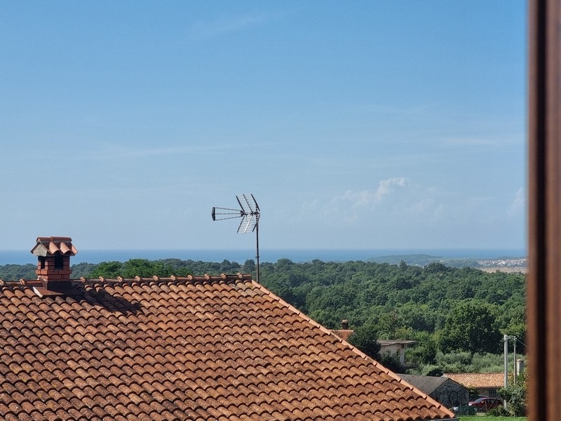 Meerblick des Appartements A3055, das in Istrien zum Verkauf angeboten wird. Panorama Scouting A3055.