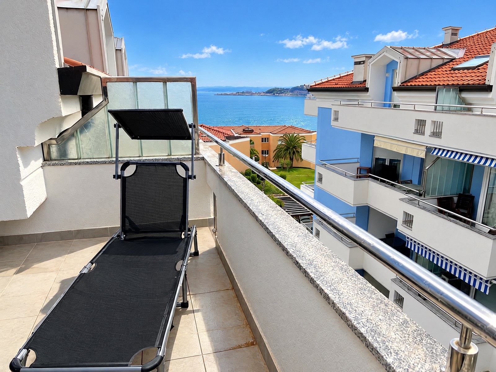 Maisonettewohnung mit Balkon und Meerblick in Savudrija, Region Umag