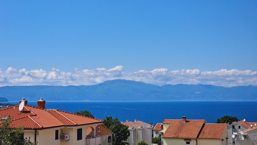 Meerblick der Immobilie A3400 auf der Insel Krk in Kroatien.