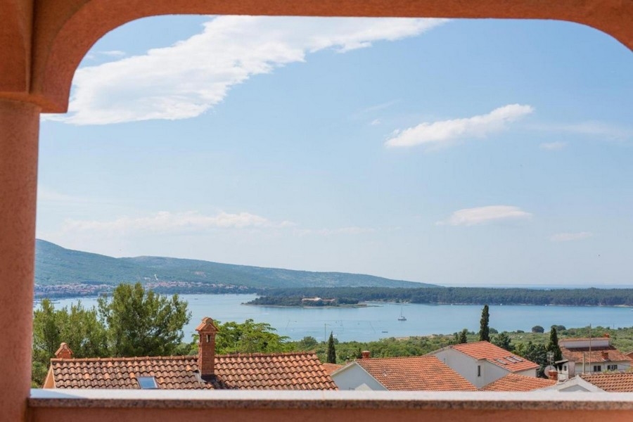 Meerblick der Immobilie A3423 auf der Insel Krk in Kroatien - Panorama Scouting.