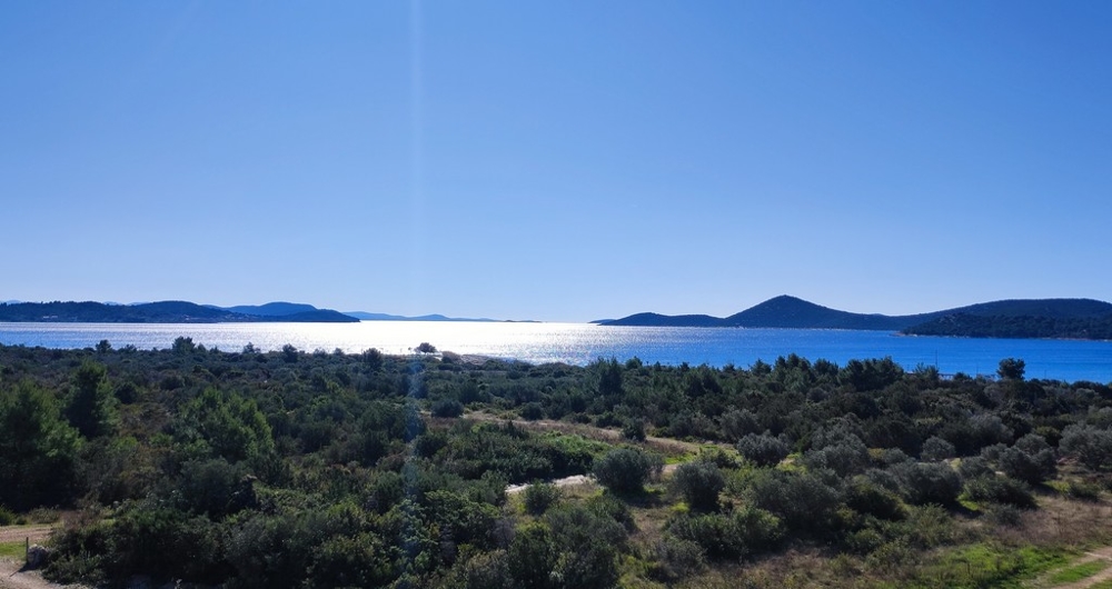 Traumhafter Meerblick vom Balkon des Appartements A3572 in Tribunj, Kroatien.