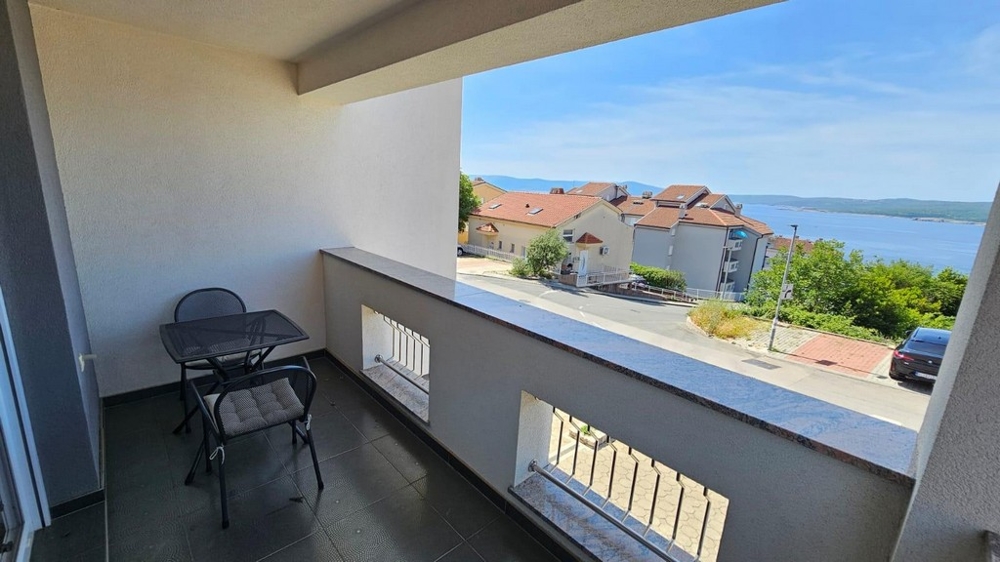 Balkon mit Meerblick - Wohnung A3634 bei Crikvenica.