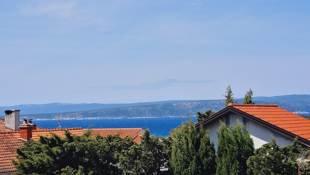 Meerblick der Immobilie A3636 in Punat auf der Insel Krk in Kroatien.