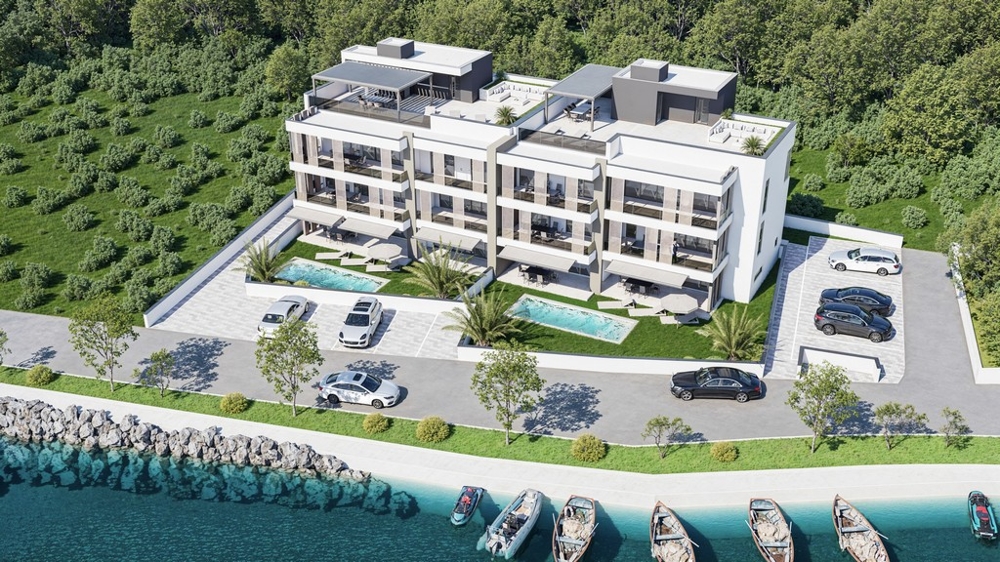 Luxuswohnung direkt am Meer kaufen in Kroatien - Panorama Scouting A3690.