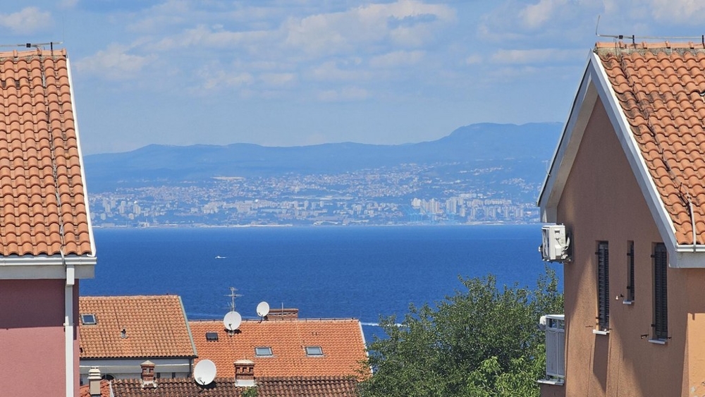 Meerblick der Neubauwohnung A3698 in Malinska auf Krk.