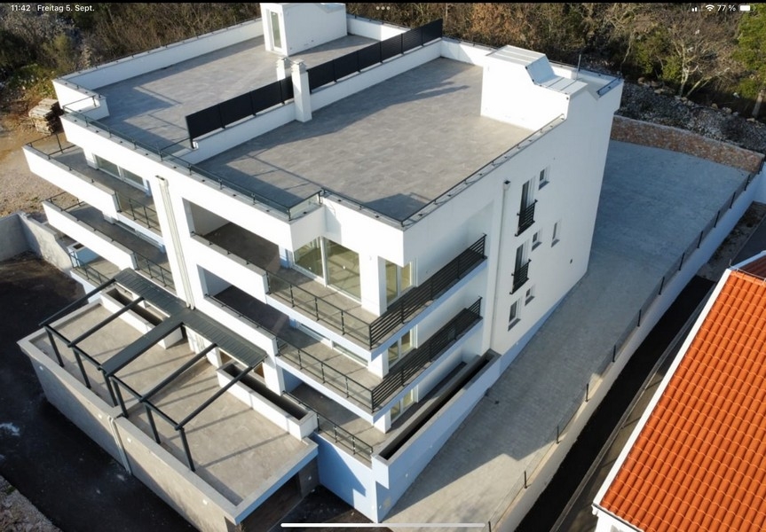 Dachterrasse der Immobilie A3733 in Dramalj, Kroatien.