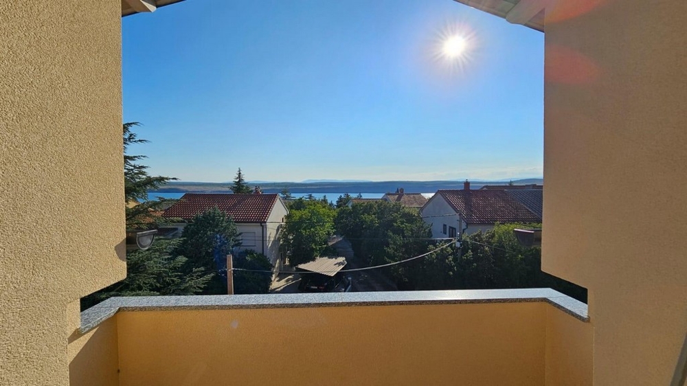 Meerblick vom Balkon der Wohnung A3739 in Crikvenica, Kroatien.