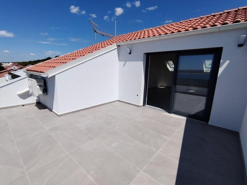 Dachterrasse der Immobilie A3755 in Dramalj, Crikvenica - Panorama Scouting.