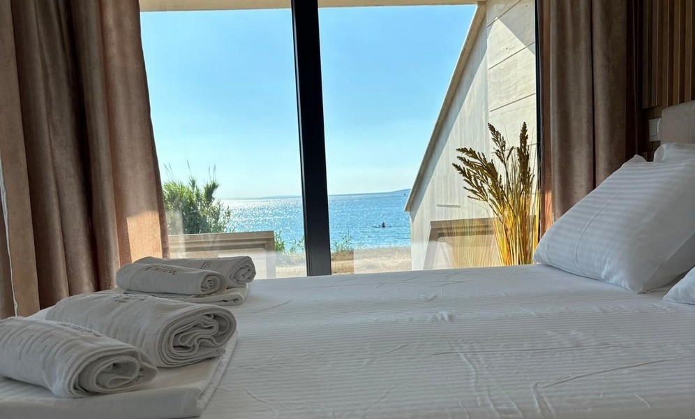 Schlafzimmer mit Meerblick