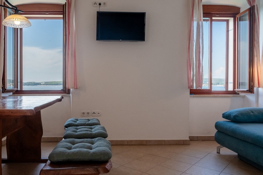 Wohnzimmer der Immobilie A3792 in Rovinj, Istrien.