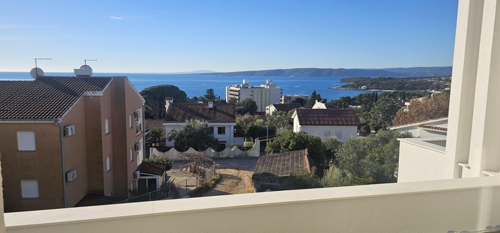 Panorama Meerblick über Stadt Krk und Adriaküste