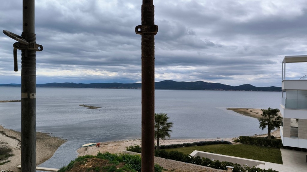 Meerblick von Neubauwohnung direkt am Strand in Kroatien
