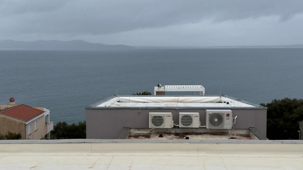 Meerblick von der Dachterrasse der Wohnung A3856