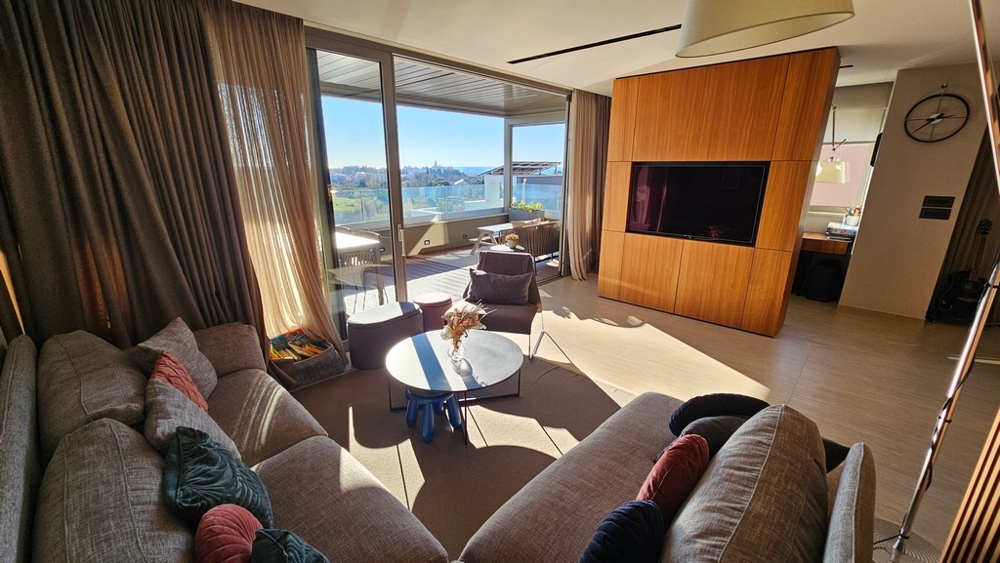 Luxuriöses Wohnzimmer der Immobilie A3865 in Istrien in Novigrad.