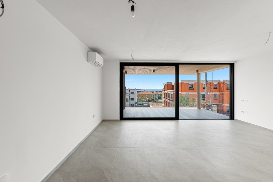 Meerblick der Wohnung A3874 in Novigrad, Istrien - Panorama Scouting.