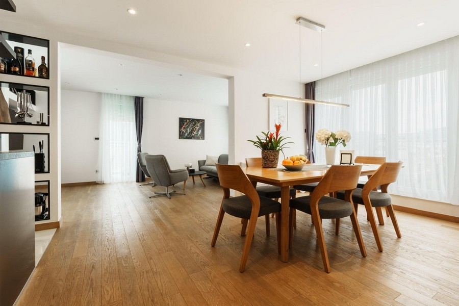 Essbereich mit Wohnzimmer - A3886 in Split, Dalmatien