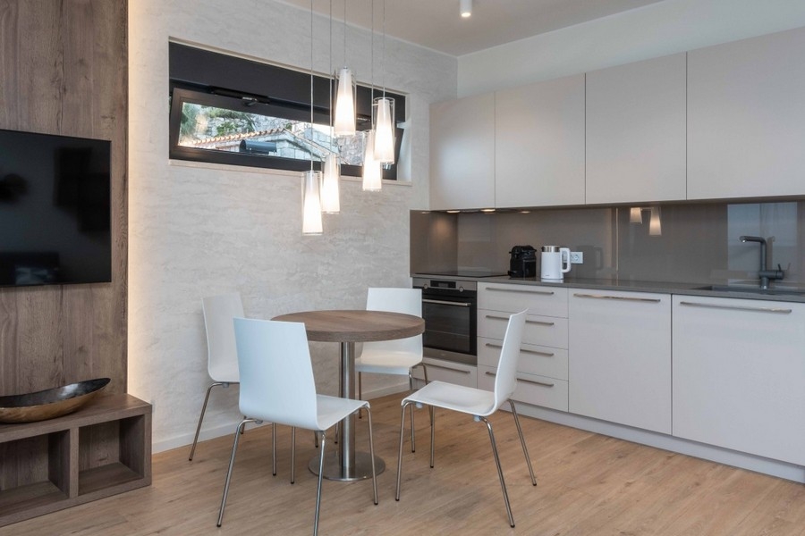 Essbereich und Küche der Immobilie A3887 in Kroatien - Panorama Scouting.