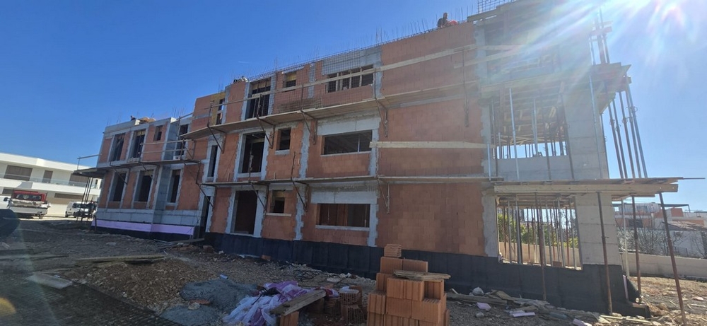 Neubau Wohnanlage im Bau